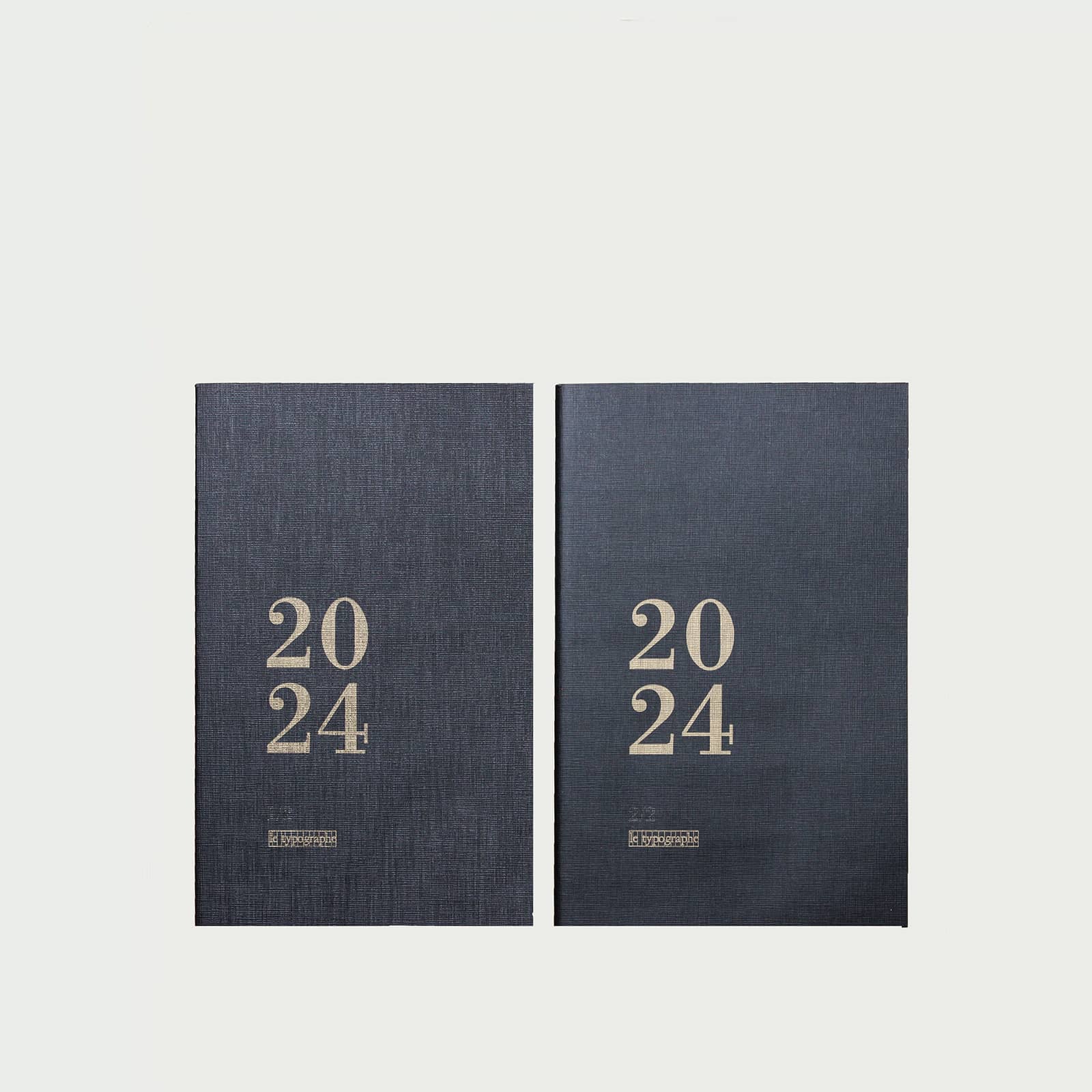 AGENDA HEBDOMADAIRE 2024 A6 souple – couleur noire, le typographe, Qualité typo