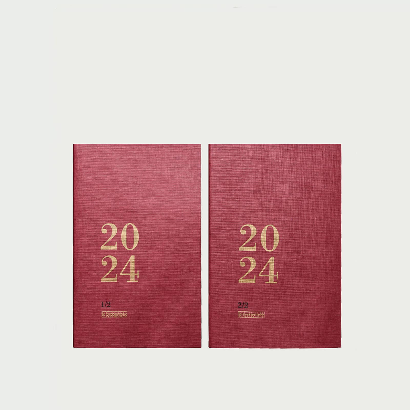 AGENDA HEBDOMADAIRE 2024 A6 souple – couleur bordeaux