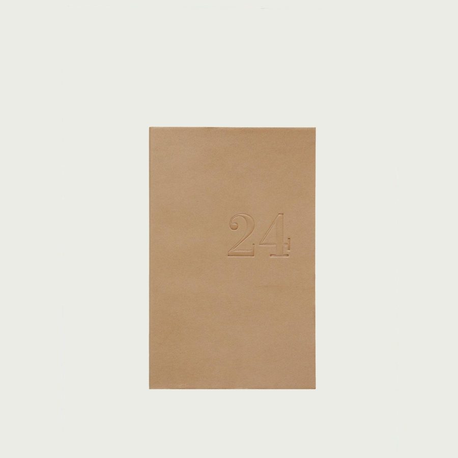 AGENDA HEBDOMADAIRE 2024 CUIR terracotta, le typographe, Qualité typo