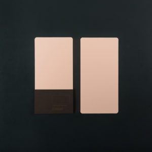 Pack of 4 DL CARDS (10.5x21 cm) - peach colour