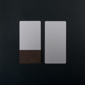 Pack of 4 DL CARDS (10.5x21 cm) - silver colour