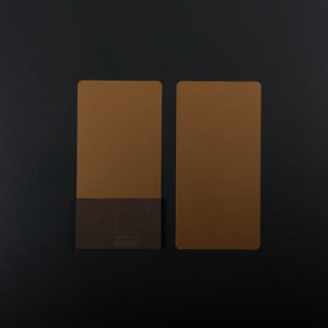 Pack of 4 DL CARDS (10.5x21 cm) - bronze colour