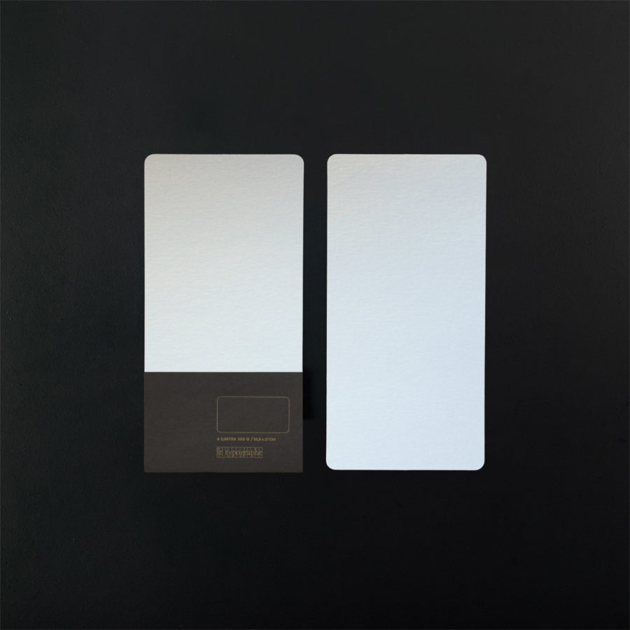 Pack of 4 DL CARDS (10.5x21 cm) - champagne colour