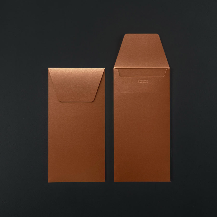 ENVELOPPE US 11 x 22 cm CUIVRE