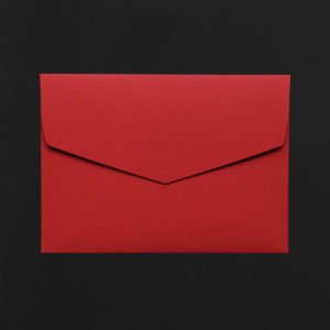 Pack of 3 C5 ENVELOPES - carmine colour