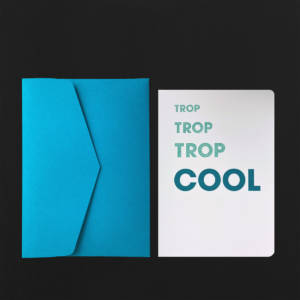 élégant carte postale cool