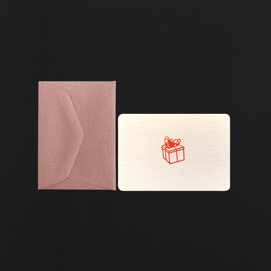Mini carte et enveloppe – motif LIBELLULE
