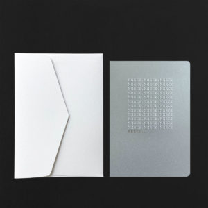 Carte MERCI MERCI MERCI gaufrage + env pôle