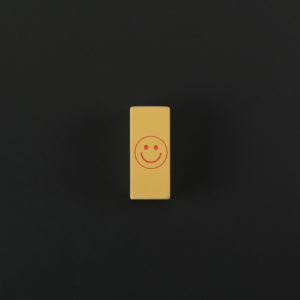SOFT COLORED ERASER yellow smiley