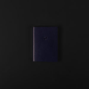 MINI CARNET CUIR bleu nuit 7x9.5cm