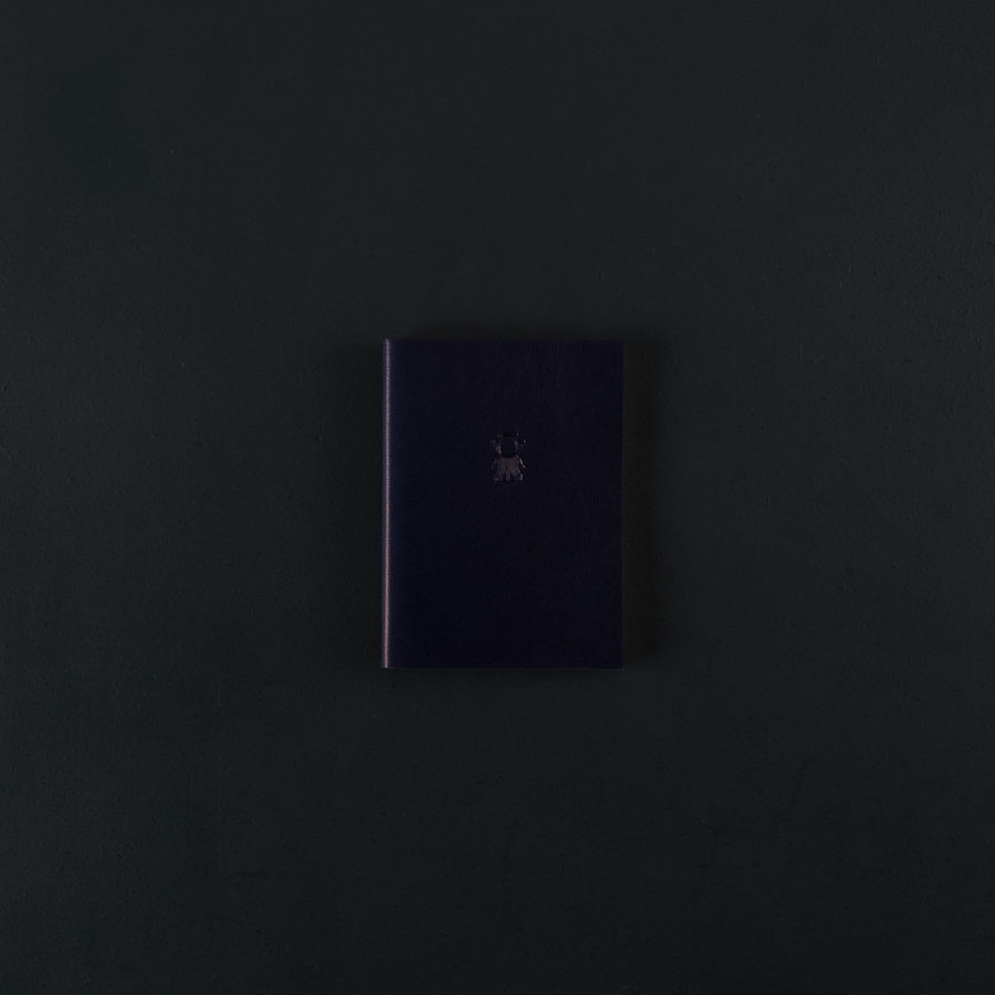 MINI CARNET CUIR marine 7x9.5cm