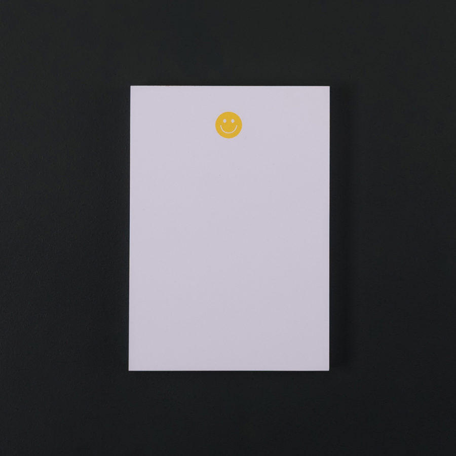 BLOC NOTE A6 SMILEY jaune