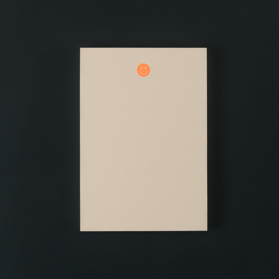 B6 NOTEPAD SMILEY orange