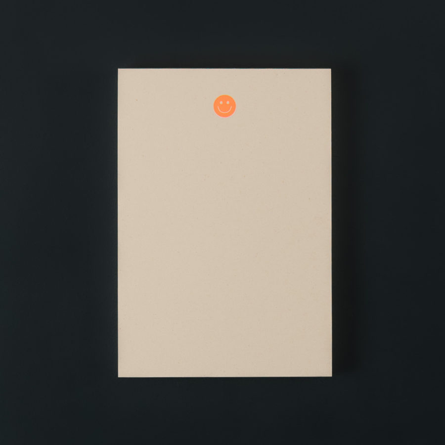 B6 NOTEPAD SMILEY orange