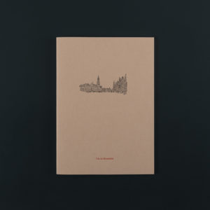 A5+ SOFT COVER lined NOTEBOOK - JE SUIS A BRUXELLES
