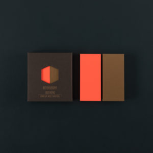 DUO MEMO / 2 NANO BLOCS NOTE orange fluo et bronze