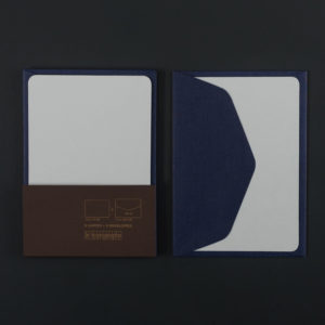 Pack of 5 A6 AQUA cards and 5 MARINE 100g C6 envelopes