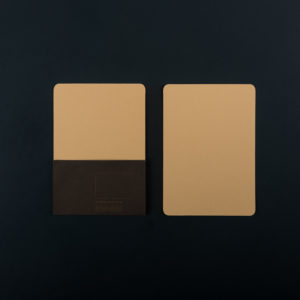 Paquet de 5 CARTES A6 - Cappuccino