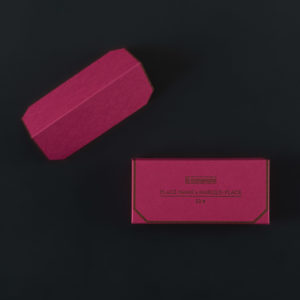 Pack of 12 PLACE-CARDS printed FUCHSIA