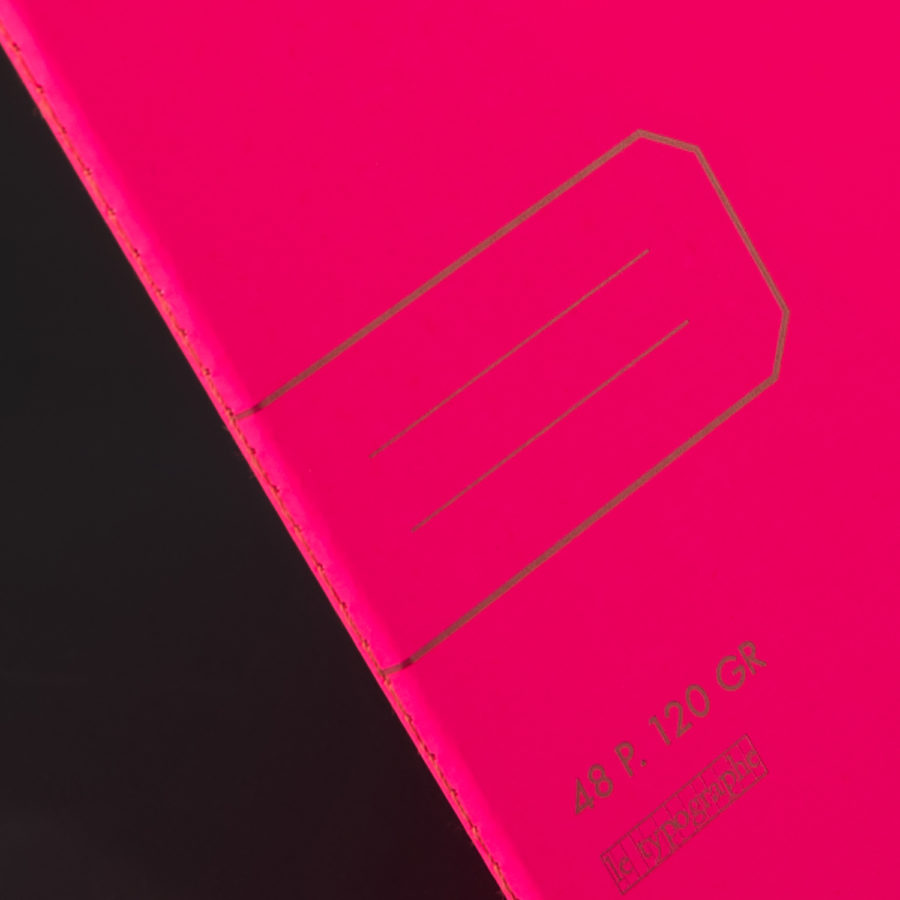 A4 SOFT COVER FLUO PINK NOTEBOOK