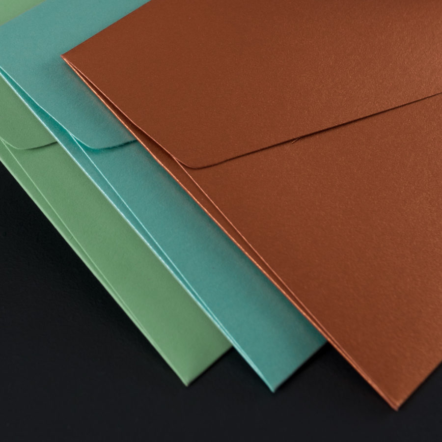 PACK of 3 A6 CARDS + 3 C6 ENVELOPES - MINT CONFETTI