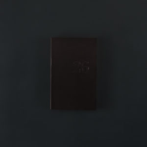 2026 weekly LEATHER DIARY - black