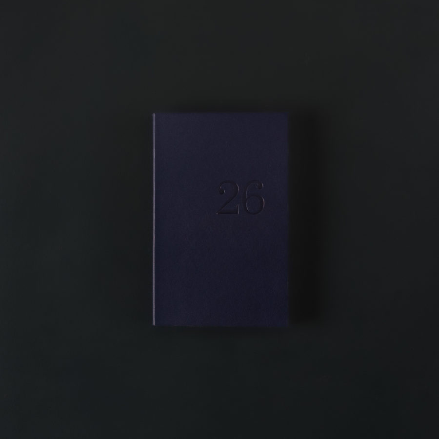 2026 weekly LEATHER DIARY - night blue