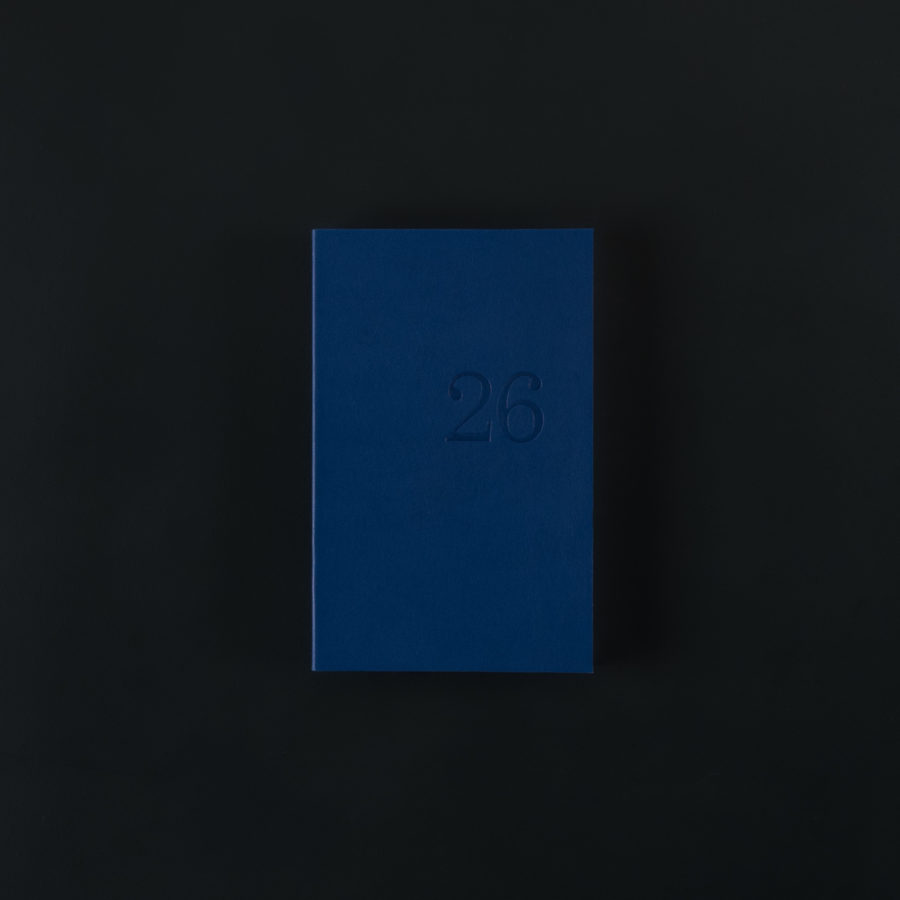 2026 weekly LEATHER DIARY - abyss blue