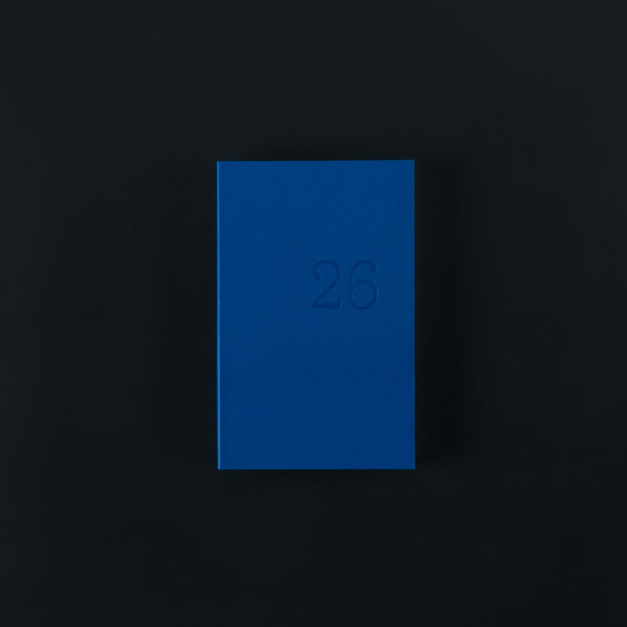 2026 weekly LEATHER DIARY - matisse blue