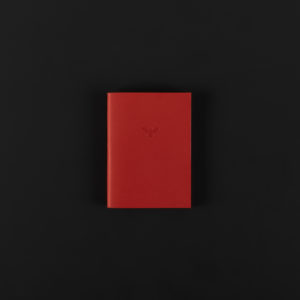 MINI LEATHER NOTEBOOK red kiss 7x9.5cm