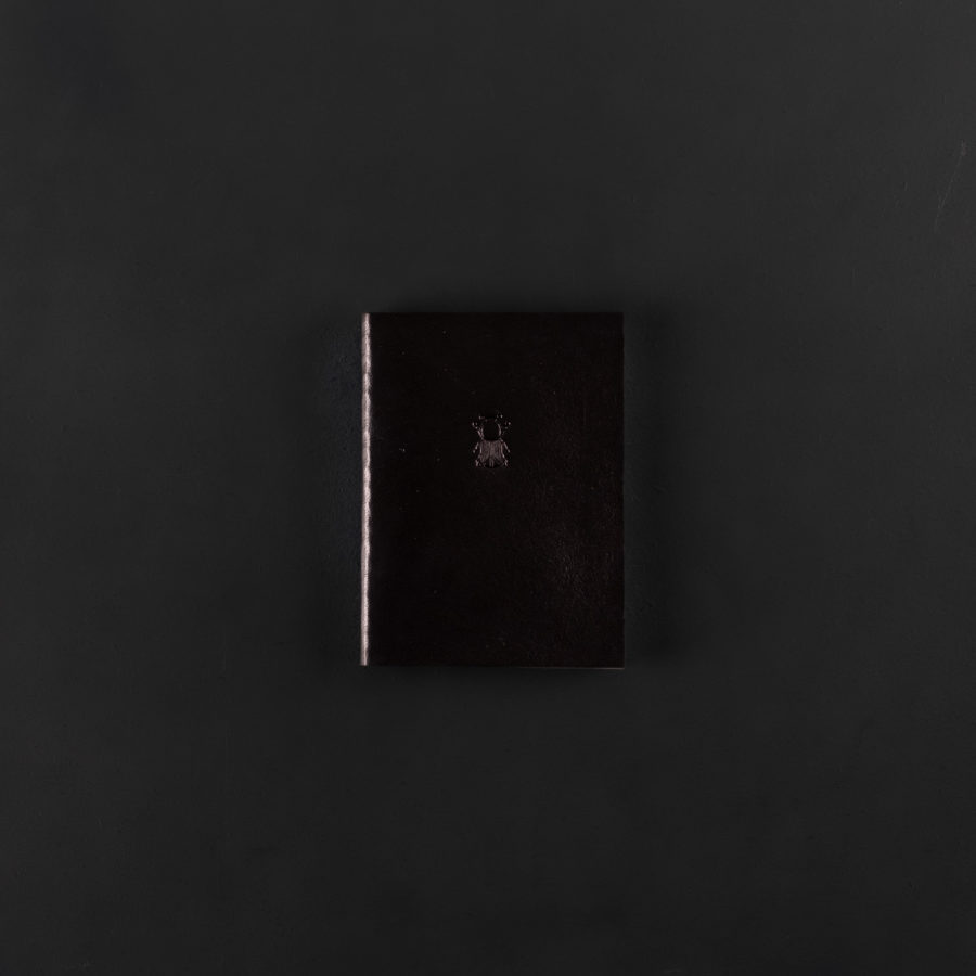 MINI LEATHER NOTEBOOK black 7x9.5cm