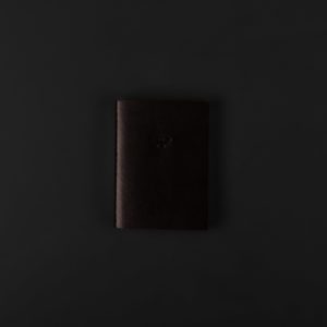 MINI LEATHER NOTEBOOK black 7x9.5cm