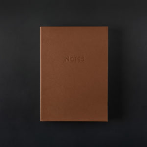 A5 LEATHER NOTEBOOK speculoos