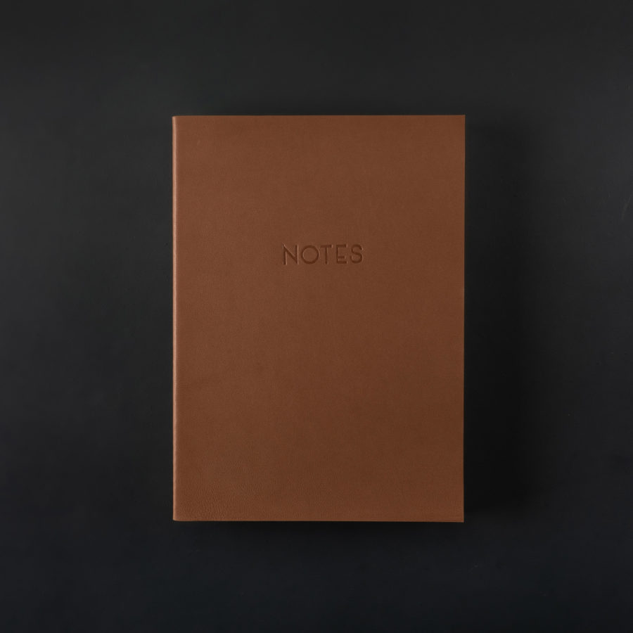 A5 LEATHER NOTEBOOK speculoos