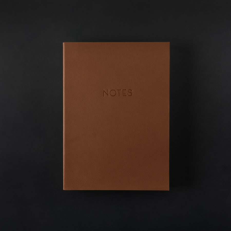 A5+ LEATHER NOTEBOOK NOTES speculoos