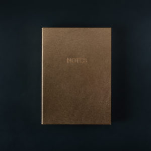 A5 LEATHER NOTEBOOK gold