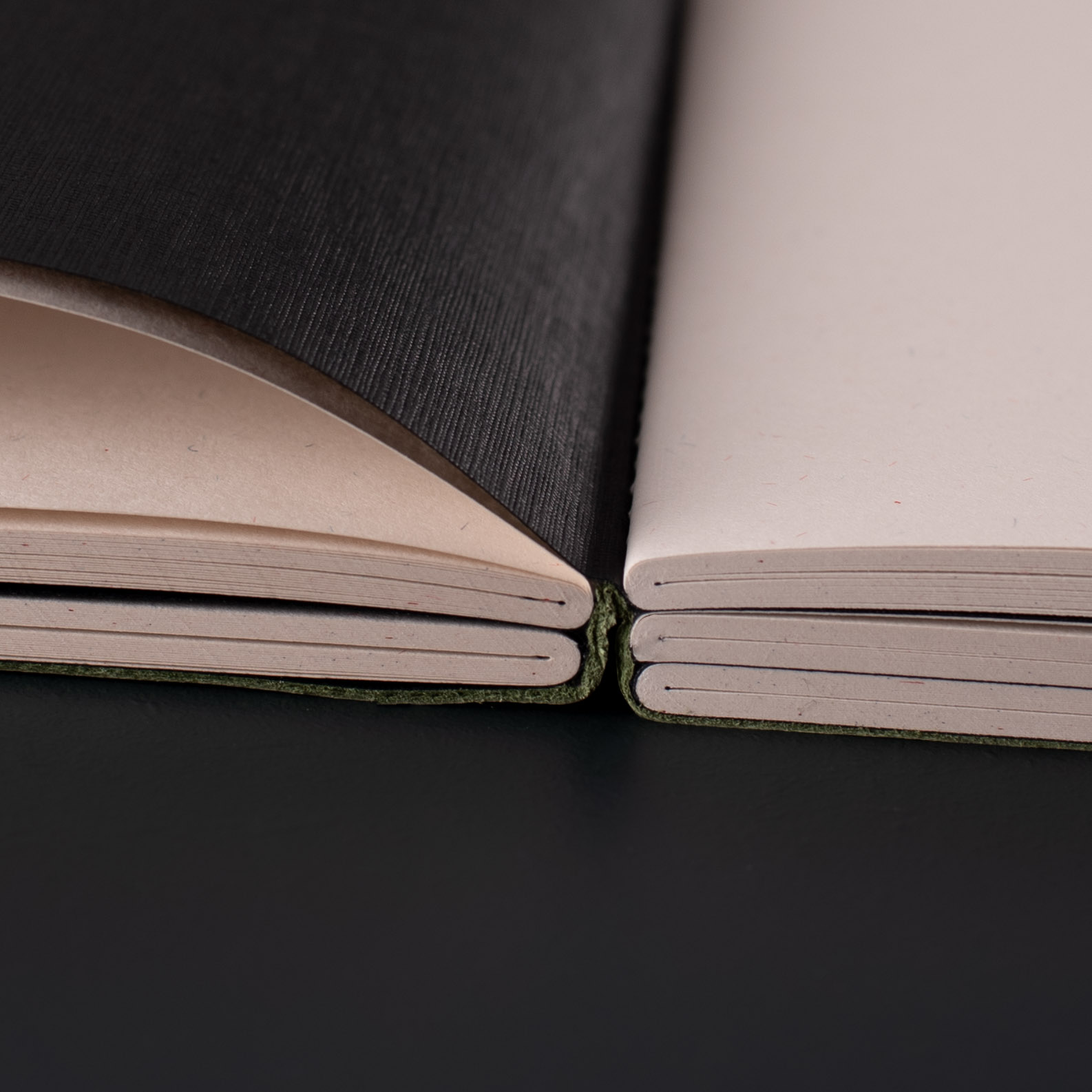 A5 LEATHER NOTEBOOK green clay - Image 3