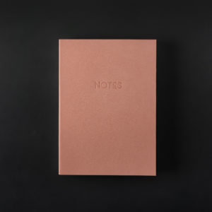 A5 LEATHER NOTEBOOK powder pink