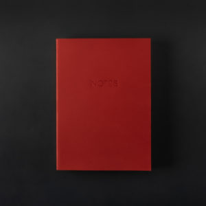 A5 LEATHER NOTEBOOK red kiss