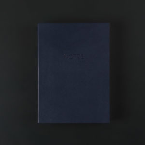 A5 LEATHER NOTEBOOK night blue