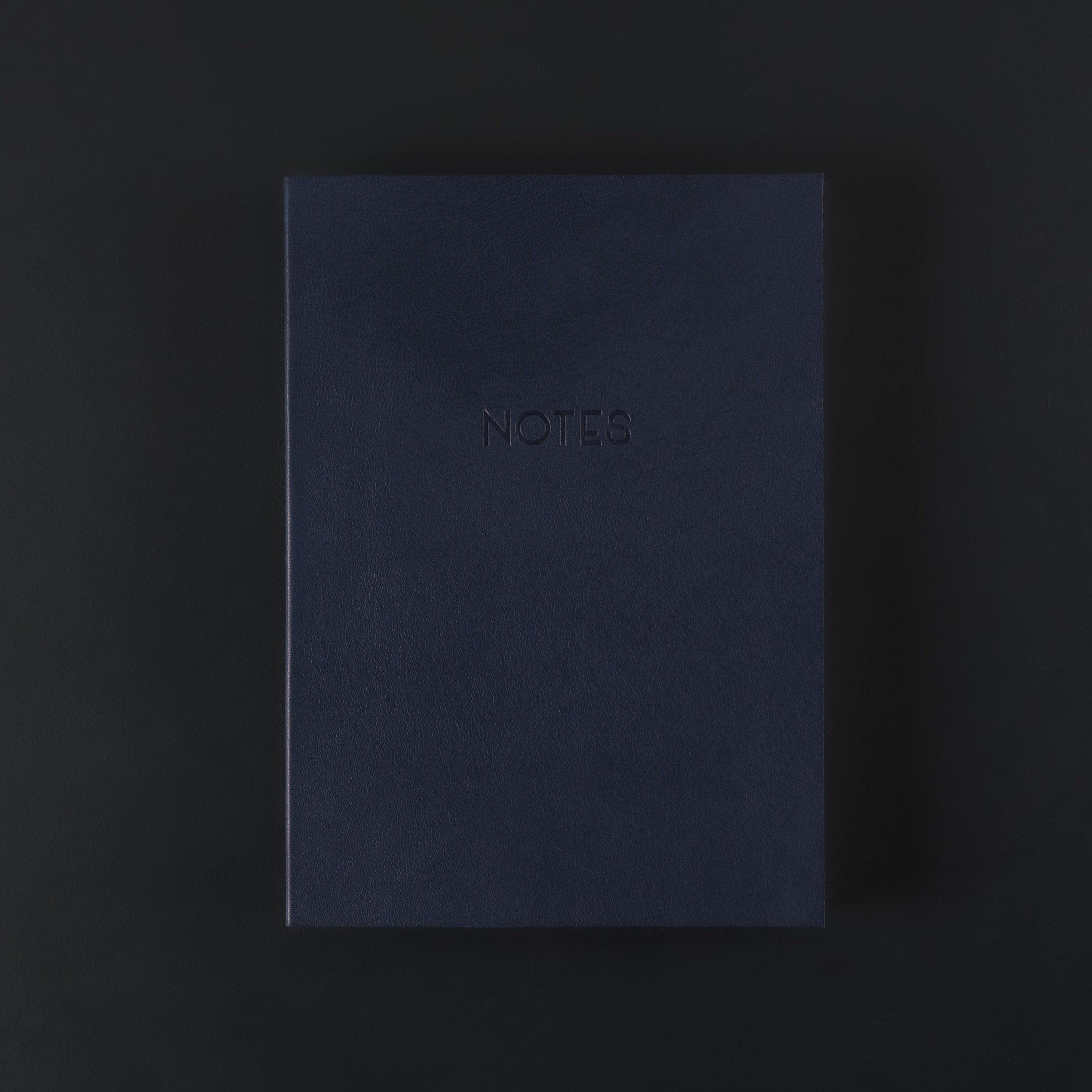 CARNET CUIR A5 bleu nuit