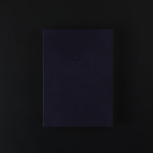 CARNET CUIR A5+ NOTES bleu nuit