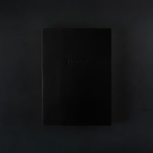 A5 LEATHER NOTEBOOK black