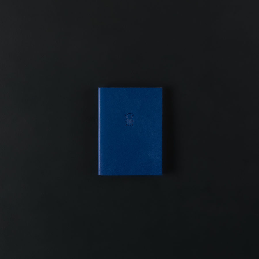 MINI LEATHER NOTEBOOK abyss blue 7x9.5cm