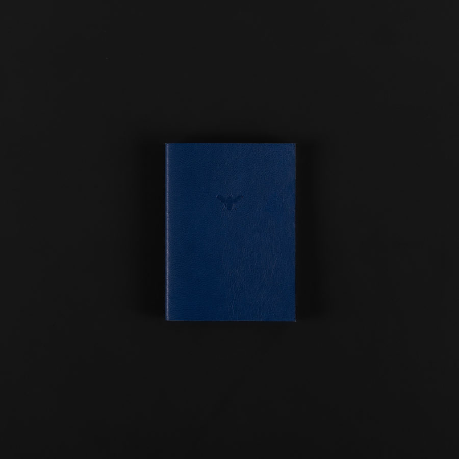 MINI LEATHER NOTEBOOK abyss blue 7x9.5cm
