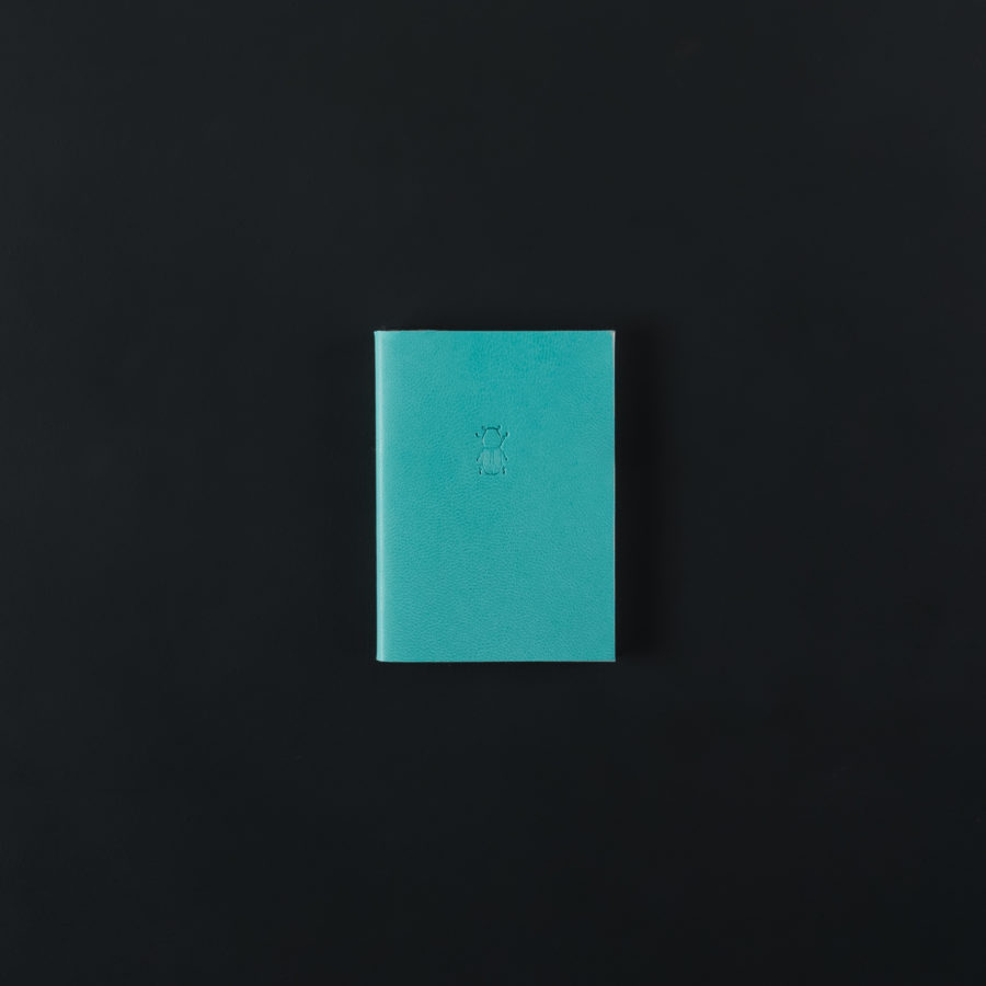 MINI LEATHER NOTEBOOK water green 7x9.5cm