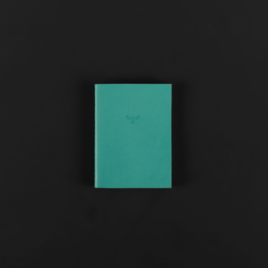 MINI LEATHER NOTEBOOK water green 7x9.5cm