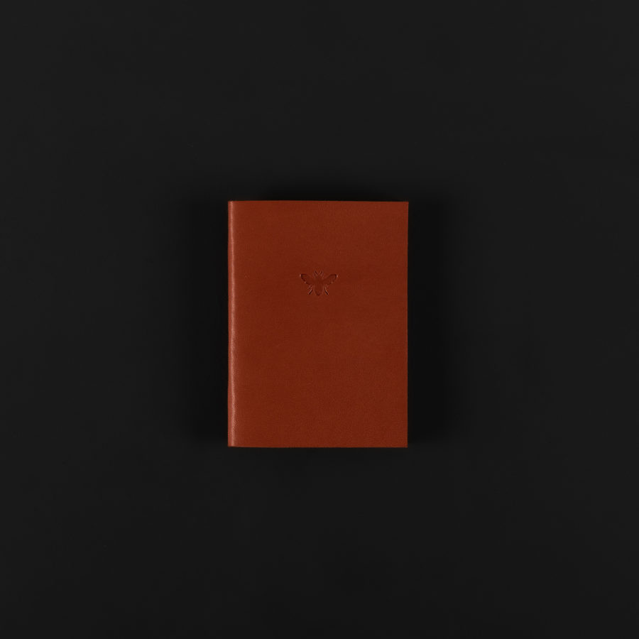 MINI LEATHER NOTEBOOK rust 7x9.5cm