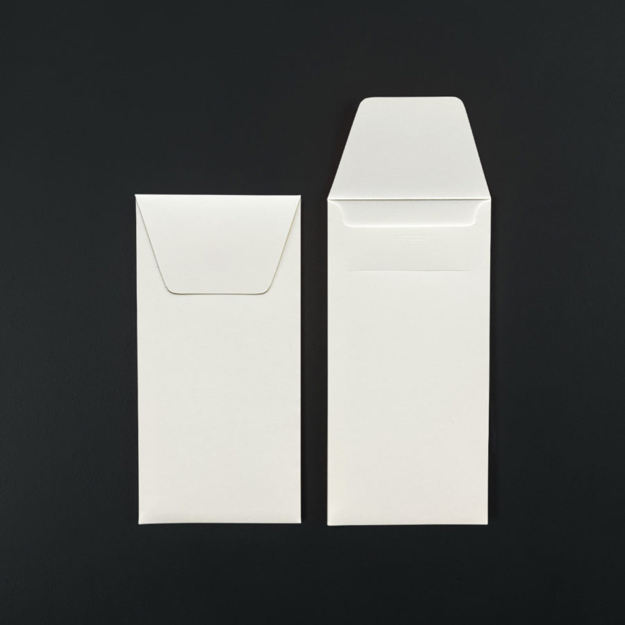 Paquet de 4 ENVELOPPES 11x22 cm US – couleur naturel