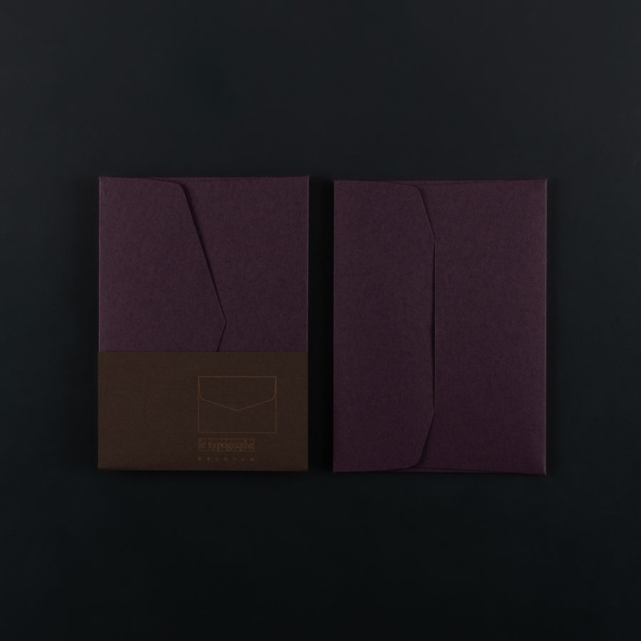 Pack of 5 C6 ENVELOPES - Plum